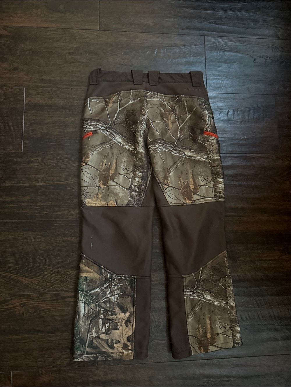 Under Armour Kids' Brown Camo Joggers with Orange Accents - Picture 3 of 3